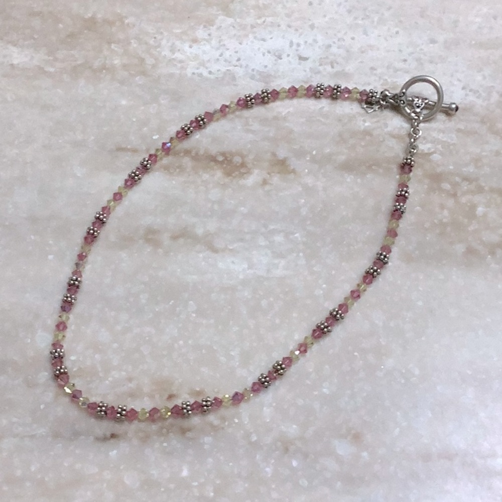 😍925 Silver & Crystal Bead Necklace😍